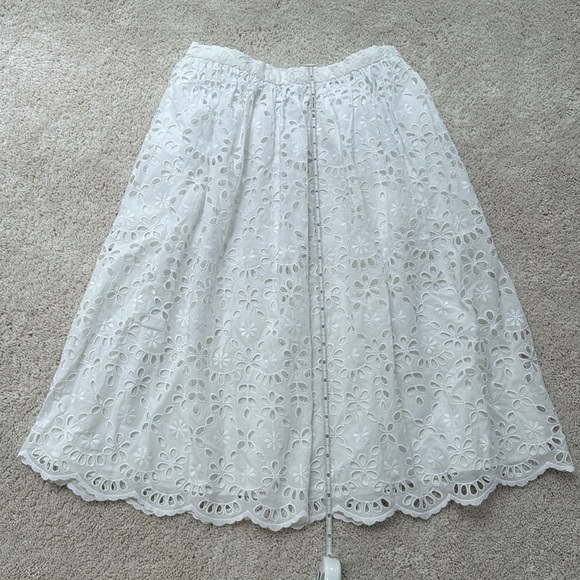 J.Crew full midi skirt in embroidered eyelet - Picture 3 of 5